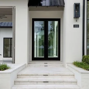 OUNA Factory Direct Custom Aluminum French Doors Any Size and Grid Design Available Wholesale Price for Project and Home
