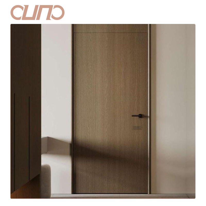 OUNA Minimalist Indoor Ecological Aluminum Honeycomb Wooden Frameless Door Interior Painting Invisible Hidden Door