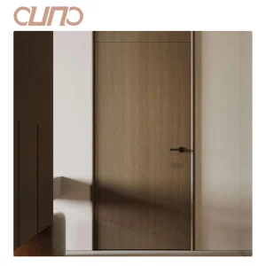 OUNA Minimalist Indoor Ecological Aluminum Honeycomb Wooden Frameless Door Interior Painting Invisible Hidden Door