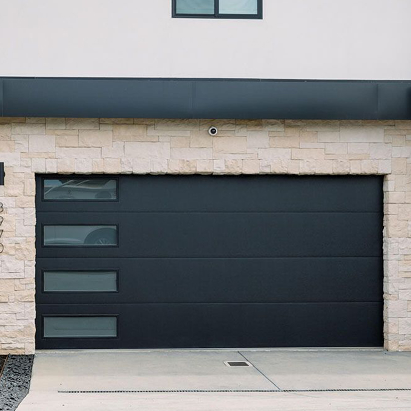 OUNA Hurricane Resistant Aluminum Garage Door Reinforced Sectional Design for Coastal Area Homes Security and Storm Proof