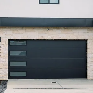 OUNA Hurricane Resistant Aluminum Garage Door Reinforced Sectional Design for Coastal Area Homes Security and Storm Proof