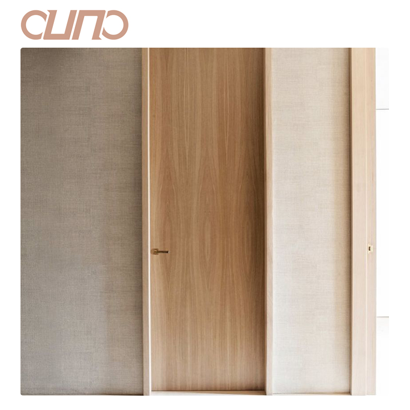 OUNA Luxury Aluminum Wood Interior Door for Hotel and Apartment Projects Custom Modern Classic Styles With Professional Oem