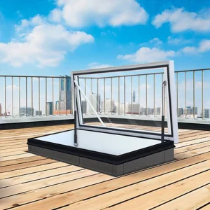 OUNA Waterproof and Ventilation Aluminum Roof Skylight for Attic and Loft Space Electric Opening System with Good Sealing