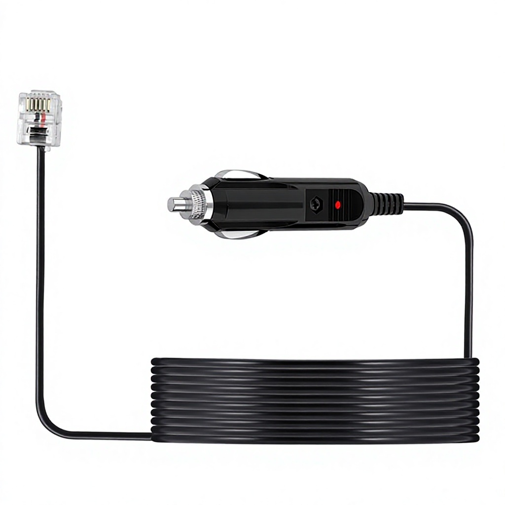 Factory Direct Sales Detection radar Charging Mini RJ11 Car Power Cable 12V2A Dashcam Step-down Cable