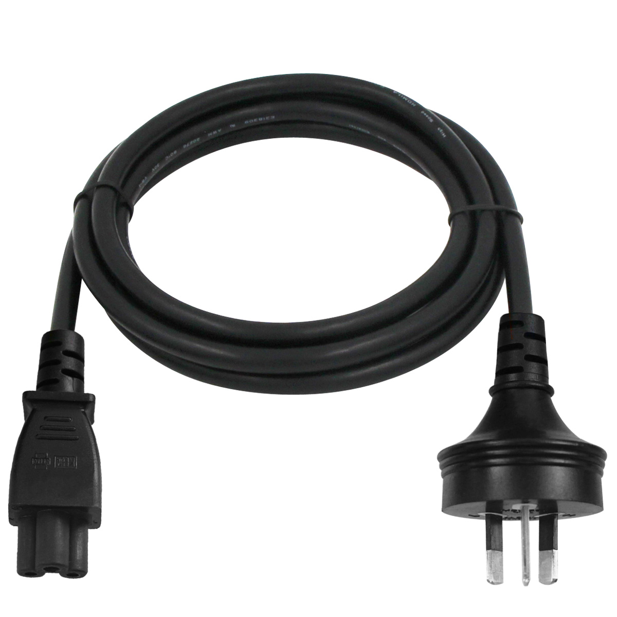 Factory Ex-work 3 Pin Au Cloverleaf Lead Main Plug Ac Cable With Female Ends for Computer Laptop Power Cord