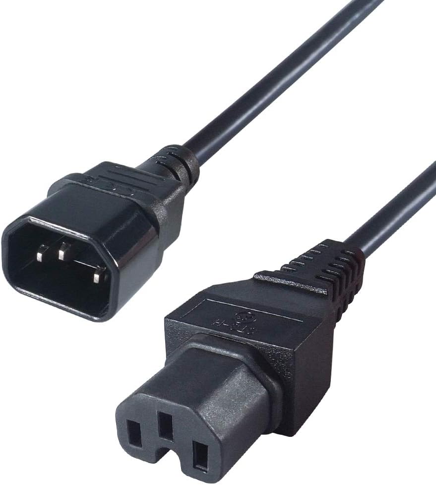 C14 C15 Extension Power Cord Iec 320 C14 to C15 Pdu Male to Female Power Cord Extension Cable