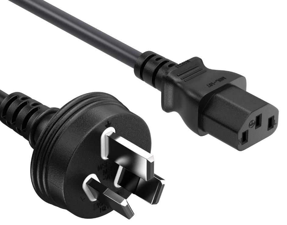 Au 3 Pin Lead Electric Cable Australia for Home Appliance C13 Iec 320 Saa Power Cord Power Cables