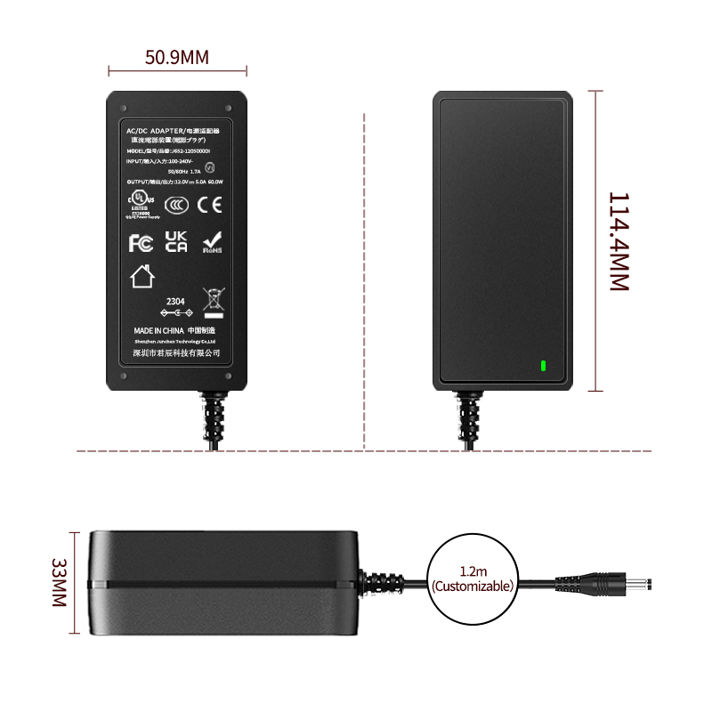 Us Eu Uk Plug 12v 5a 5000ma Charger 12 Volts 5 Amp 60w Power Supply Adapter for Cctv Led Strip Light Router