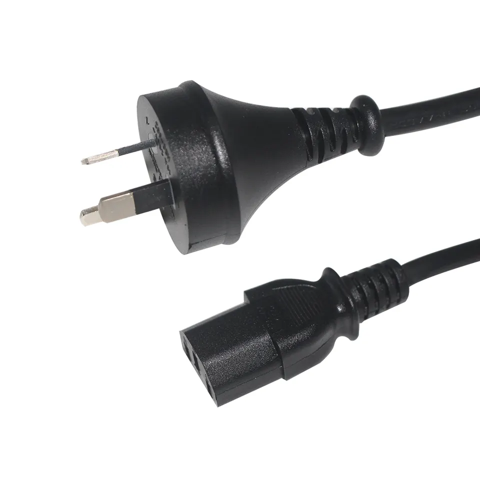 Au 3 Pin Lead Electric Cable Australia for Home Appliance C13 Iec 320 Saa Power Cord Power Cables
