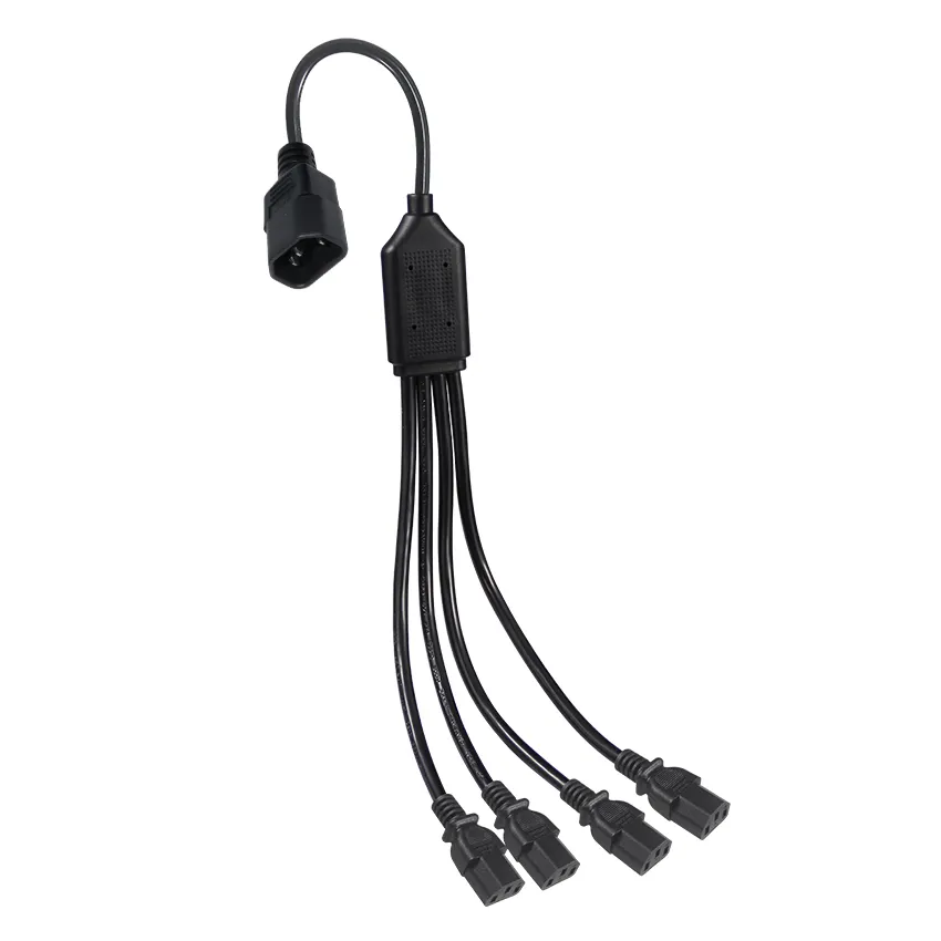0.75mm2 1ft Kettle Lead C13 to C14 Extension Cables Y Splitter Cable 220v 250v Electrical Ac Power Cord