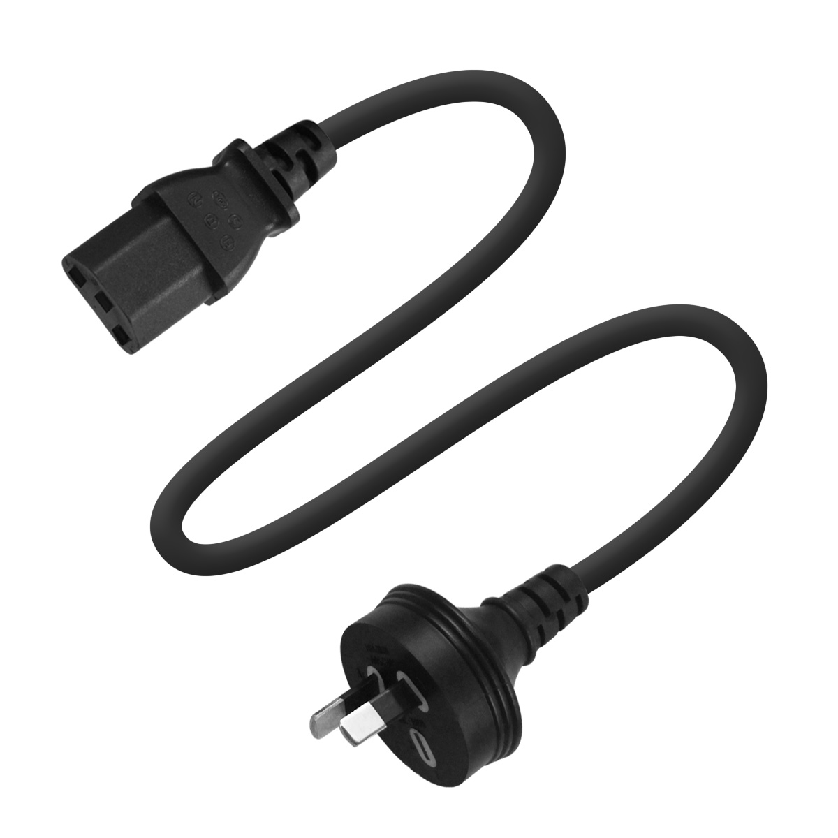 As/nzs 3112 Certified 3 Pin Australia Plug to Iec C13 Power Lead