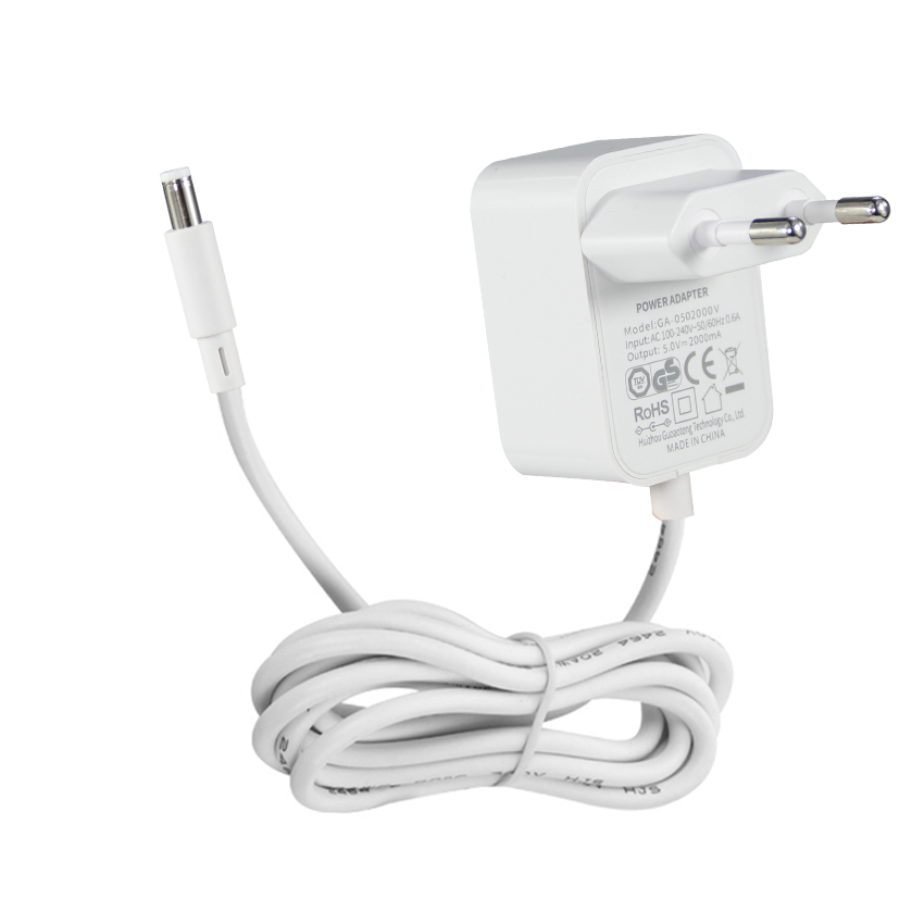 Eu Plug 100-240v to Dc5521 Ac/dc Adapter 5v 2a Power Supply for Led-strip-lights