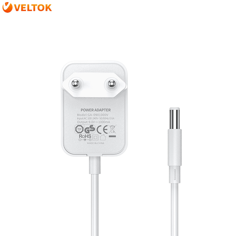 9v 1a Ce/gs Certificate European Standards Dc Head Adapter High Quality Eu Plug Adaptor