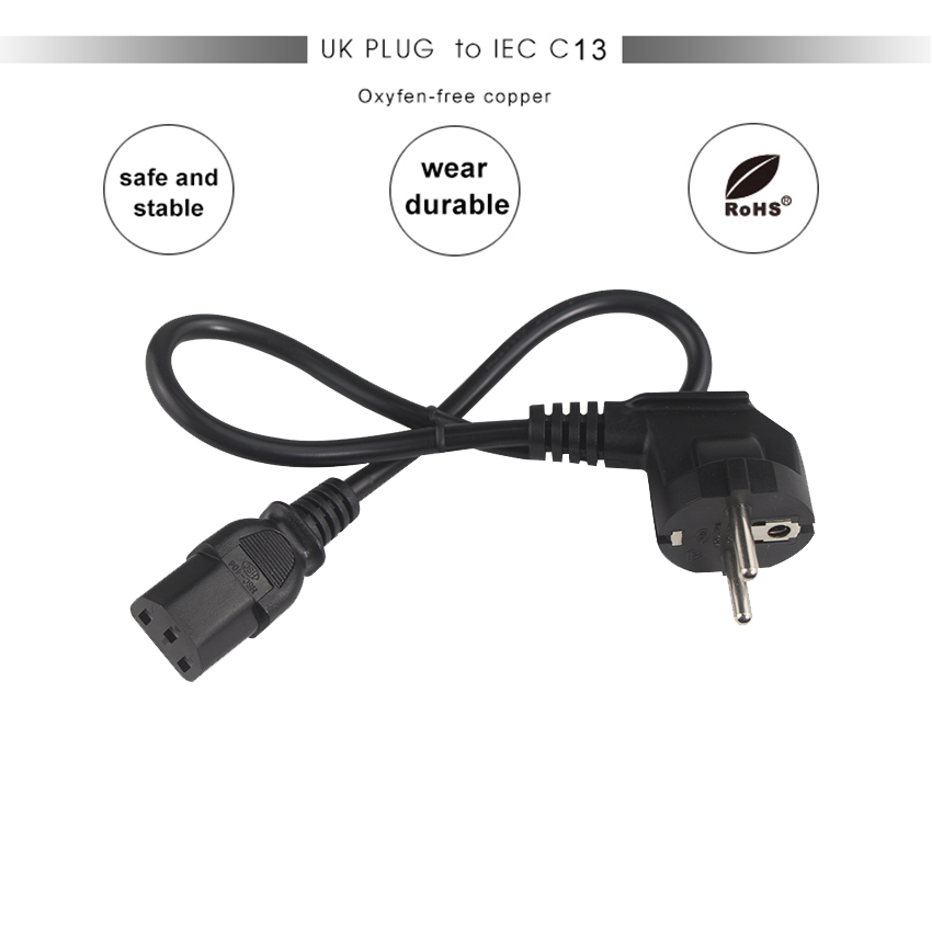 Vde Standard Europe 10a 250v Schuko Ac Pdu With C13 Plug Pvc Jacket Ip11 Level for Home and Computer Use
