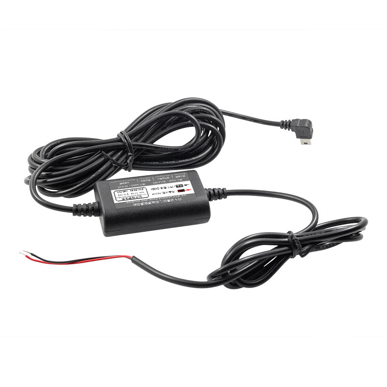 Cigarette Lighter Mini Extension Cable 12V 5V Step-Down 2500mA Dash Cam Power Supply Anti-Reverse Connection Protection Power