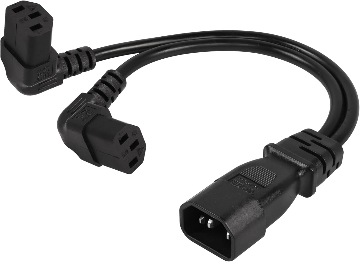 Iec320 C14 to Iec320 C13 and Eu Y Spilter C14 to C13 Power Cord for Computer