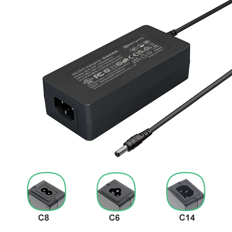 In Stock Adjustable Desktop Universal Ac Dc Charger Output 60w 12v 5a Power Adapter