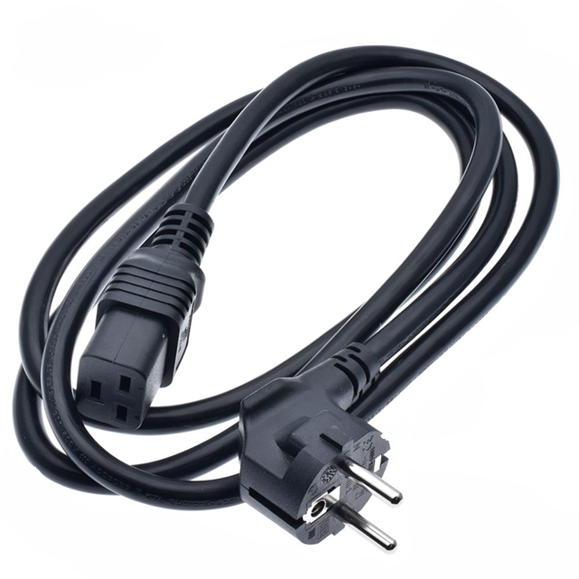 Power Cord Cee7/7 Plug to Iec C19 1.5mm2 Pvc Cable Iec 60320 C19 Power Cord Ac Power Cable for Servers and Pdu