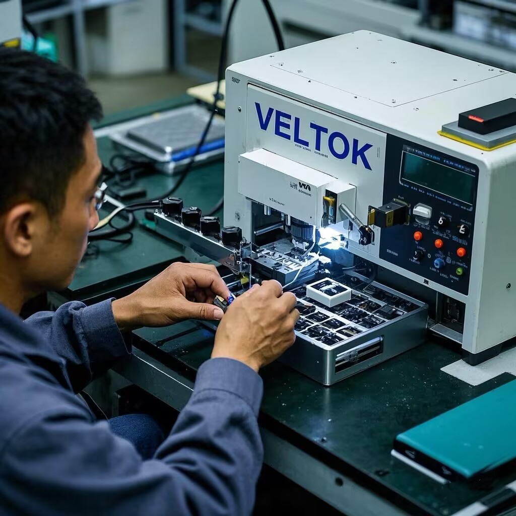 Veltok Power quality testing team performing electrical safety and performance tests