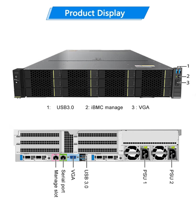 New xFusion Fusionserver 2288H V6 Computer Server 2288H V6 2U 2-socket Rack Server
