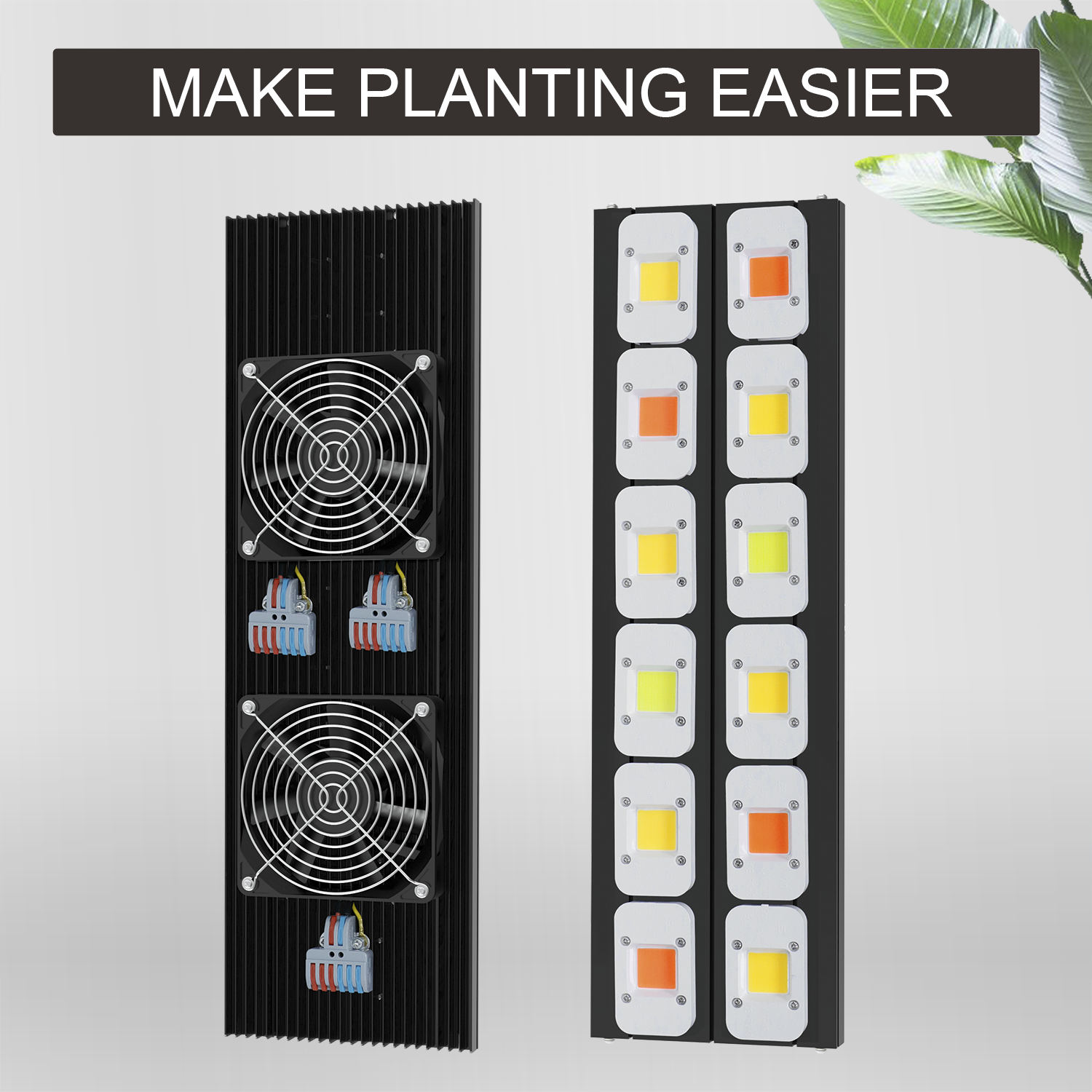 600W DOB LED Grow Light High PPFD 110-277V Full Spectrum Commercial Hydroponic Lamp 4x4ft Coverage