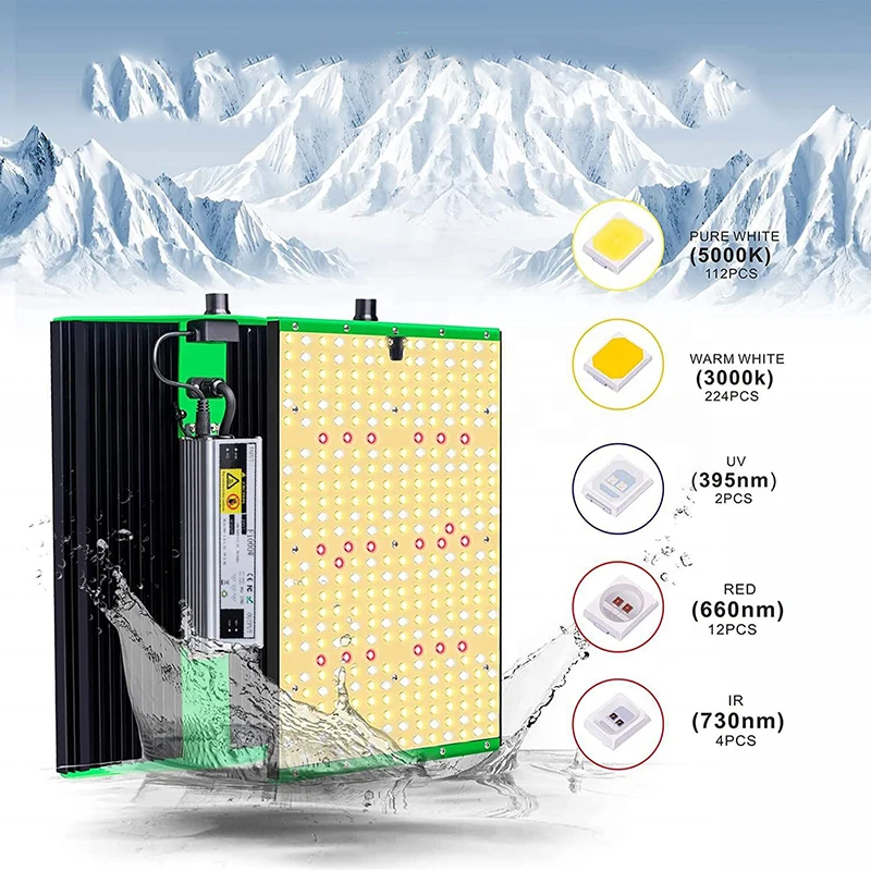 Litepro DLX Layout 1000W Commercial Hydroponic LED Grow Light Special Lamp for Lamp Panel Lighting Solutions Service Aluminum