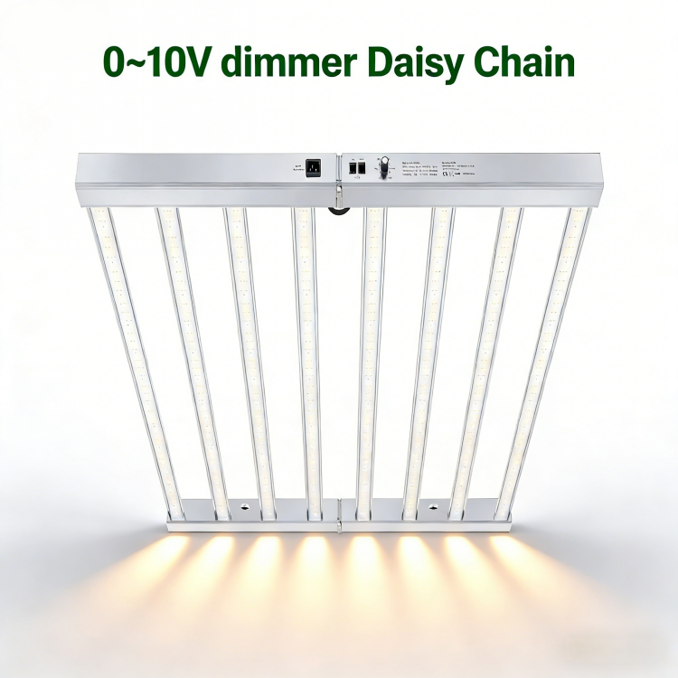 Dimmable 720W IP65 Bloom LED Grow Light Foldable Sanan Full Spectrum PC Cover Supplemental Lighting for EU US Market