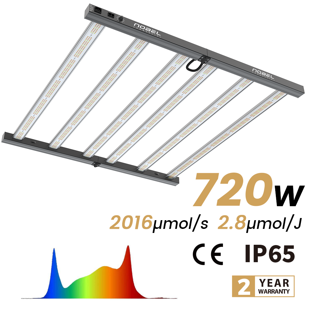 Trilite Samsung 281B 720W LED Grow Light 6 Bars Full Spectrum Dimmable High Yield Growing Lamps for Indoor Medical Plants