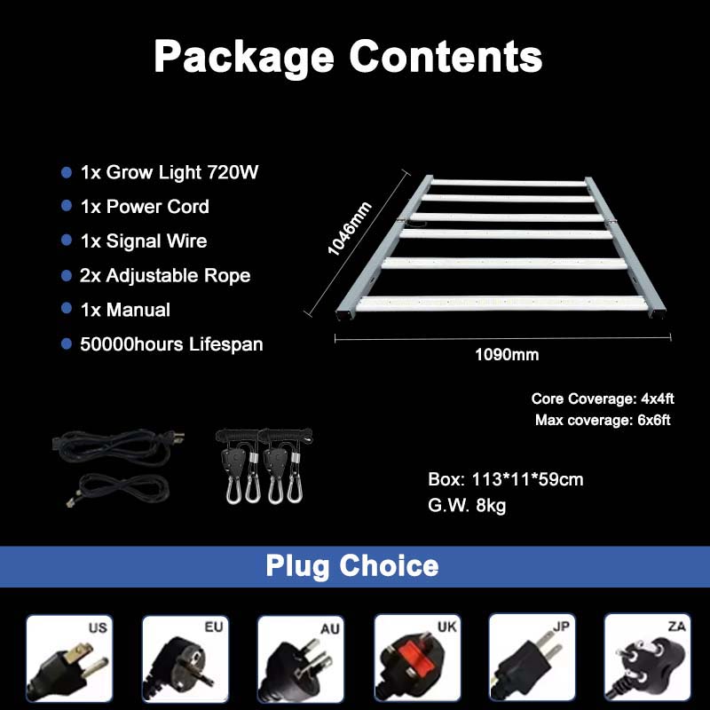 DEAL Full Spectrum Led Grow Light 320W 480W 720W 1000W Samsung Led Horticulture Plant Grow Light for 4x4 Tent Veg Flower Farming