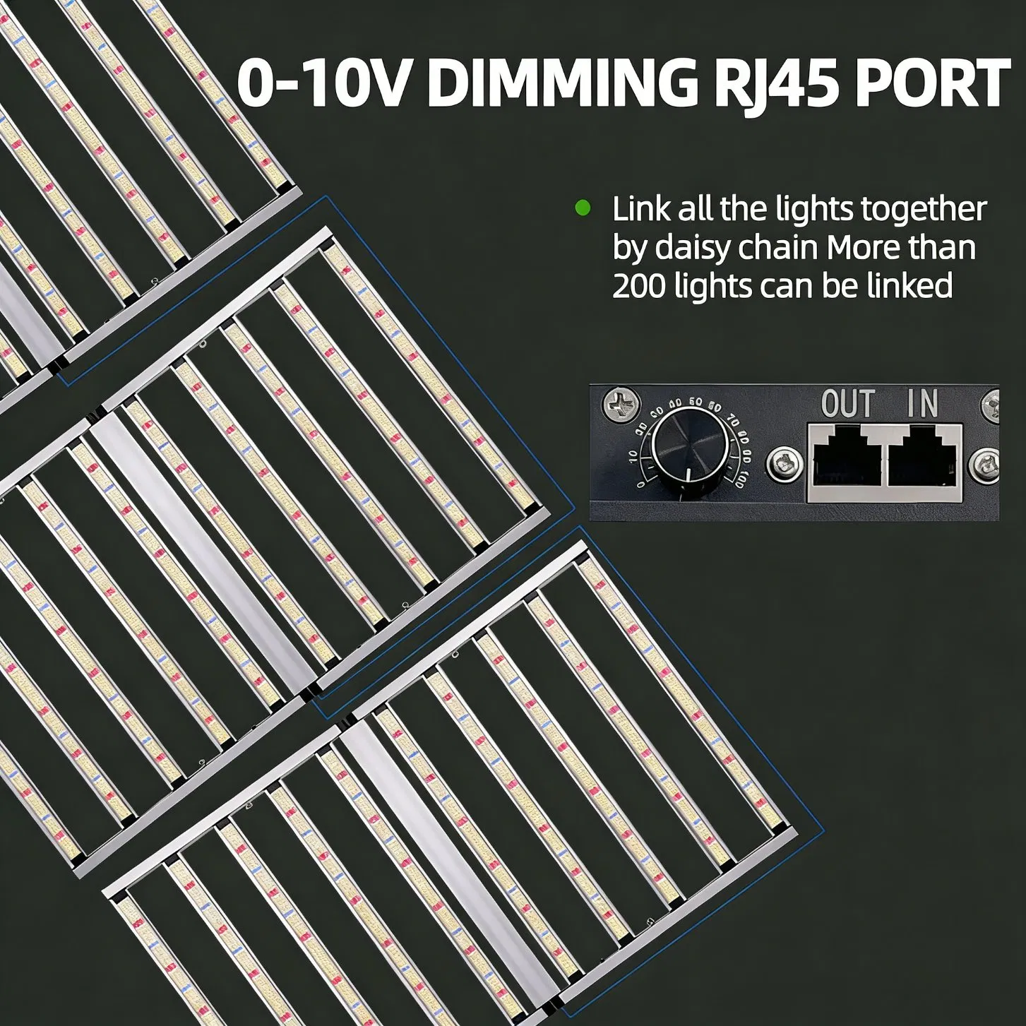 Indoor Vertical Farming Aluminum Hydroponics 1000W LED Plant Grow Lights Full Spectrum