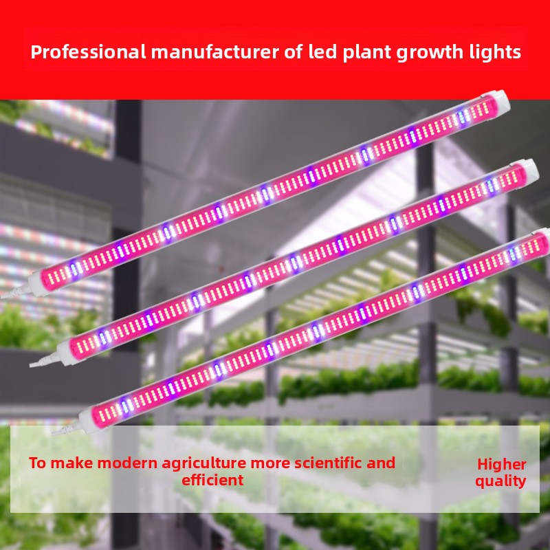 LED Full-Spectrum High-Efficiency T8 Plant Grow Light IP44 Rated 120 Lm/W 1700 Lumens Supplemental Lighting for Vegetables