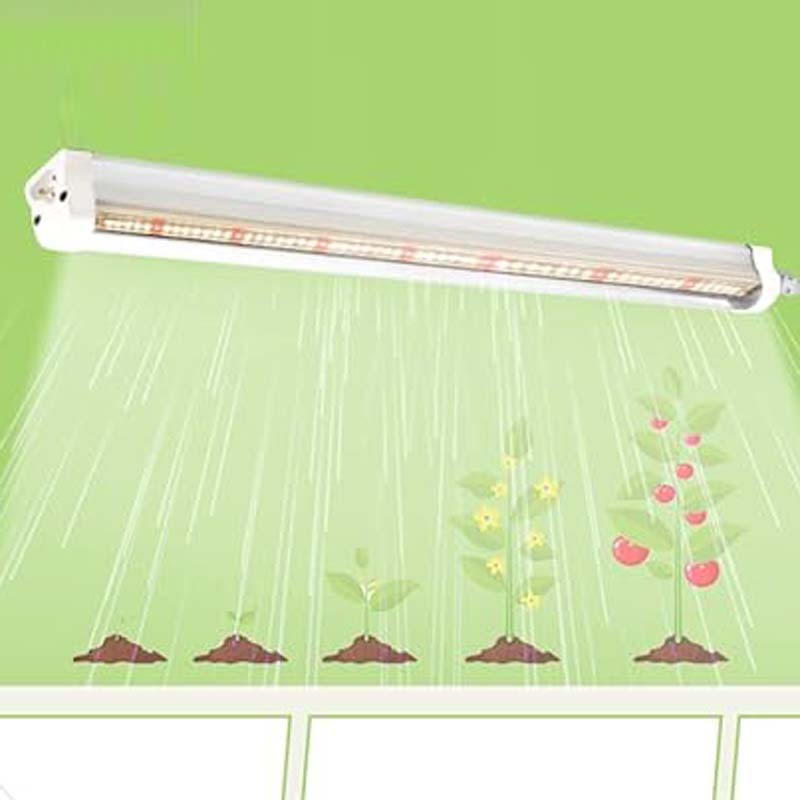 Full Spectrum Light 110V 220V T8 Fluorescent Reflectors Indoor Hydroponic Farming Led Plant Grow Light Strips Supplementary Lamp