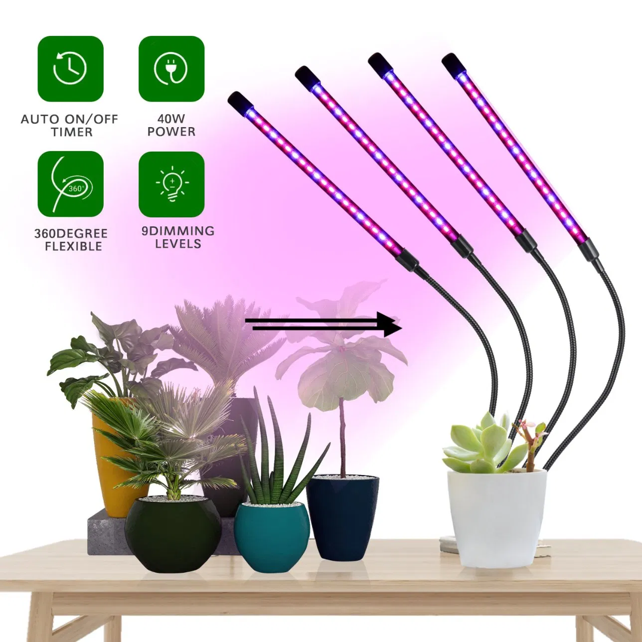 Indoor Garden Vertical Farming Hydro LED Grow Strips Bar Lights