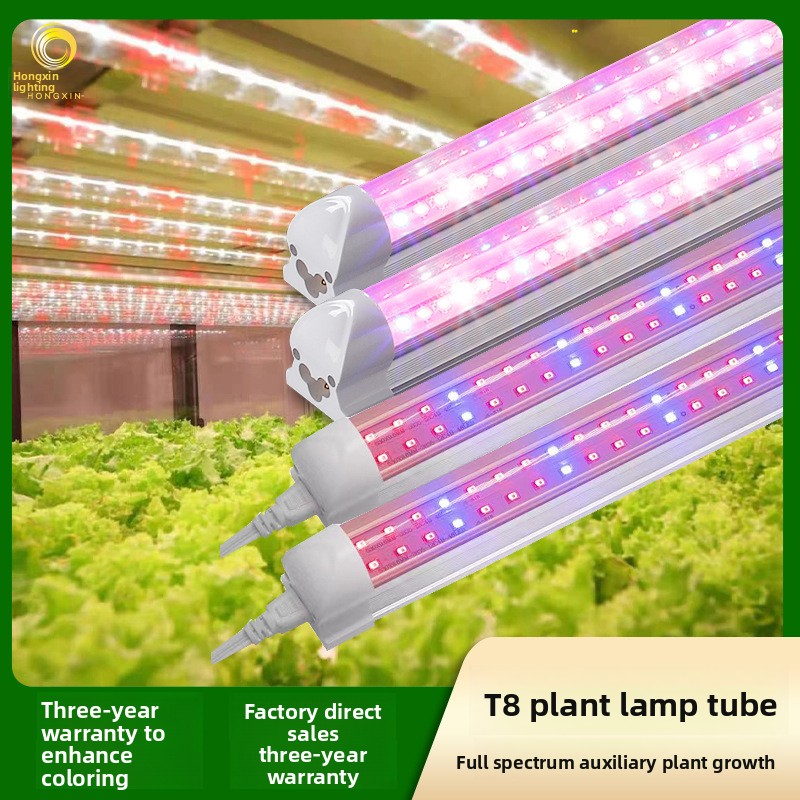 LED Plant Grow Light Tube IP43 Succulents Fruits Leafy Vegetables Supplemental Lighting Coloring Full Spectrum Red Blue