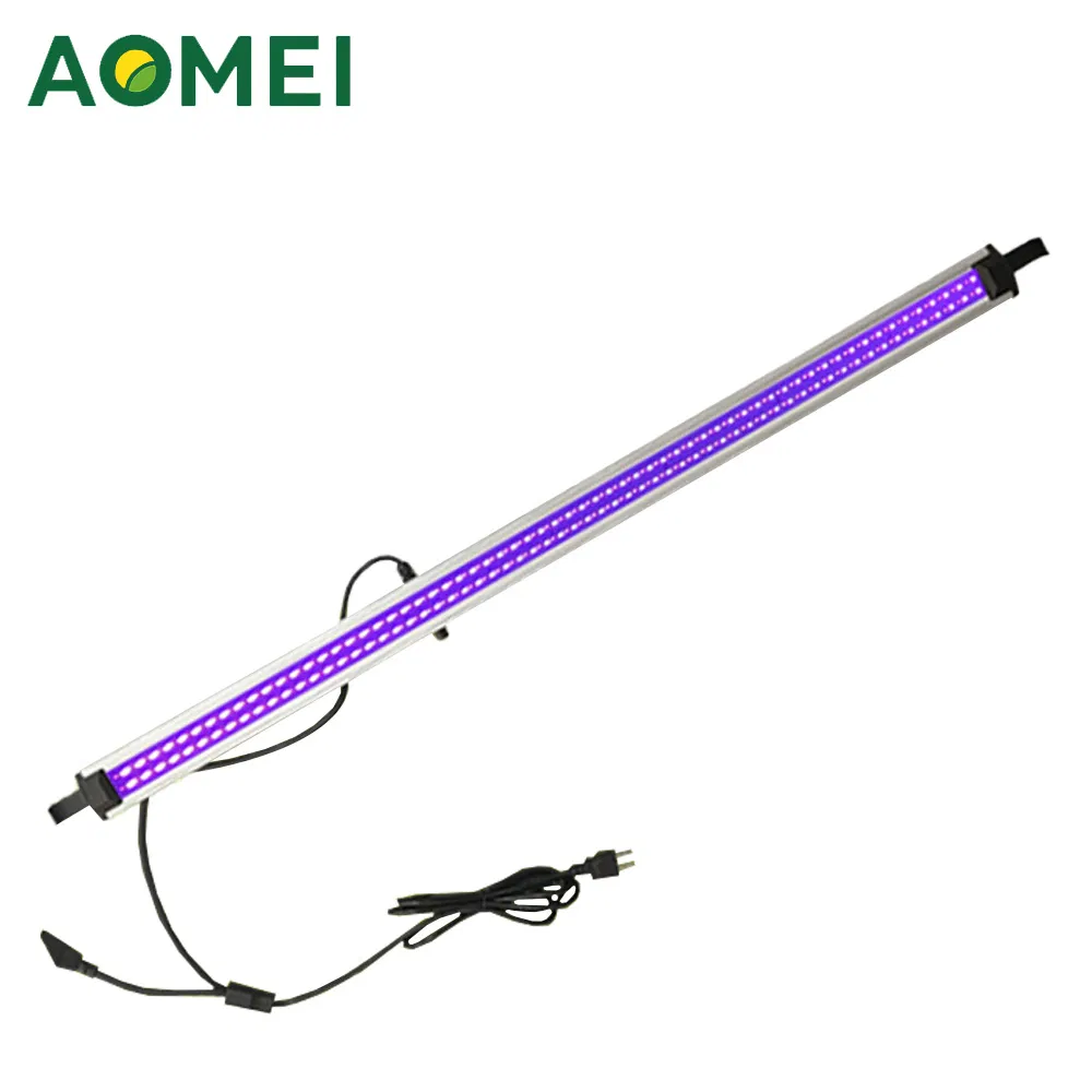 Supplemental LED Grow Light Bar 100W UV with RJ45 Daisy Chain, Aluminum IP54 Plant Light for Vertical Farming