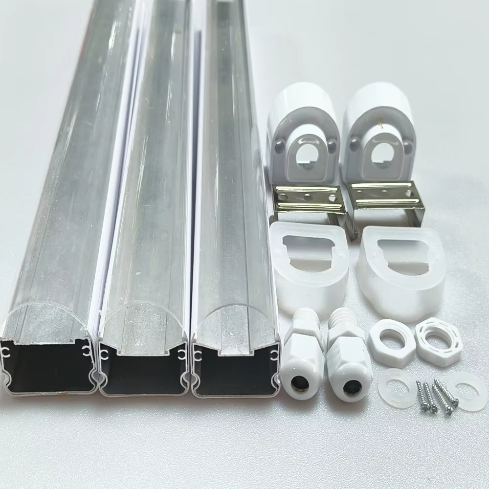 Waterproof Plastic-coated Aluminum LED Grow Light Tube IP66 Tri-proof High Power Full Spectrum Plant Grow Lamp Indoor Growth