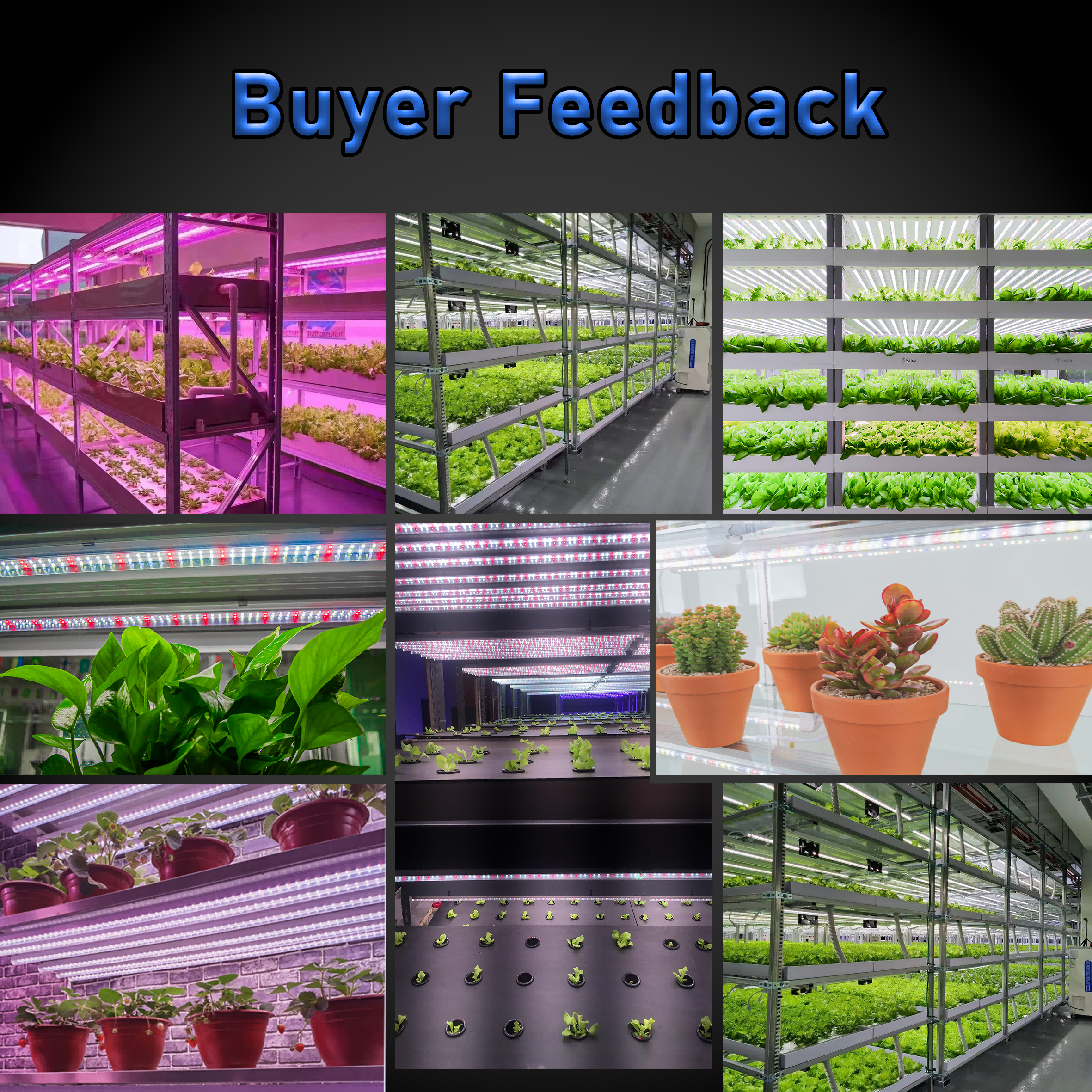 Seedling Rapid Growth 600~1500mm Aluminum Linear Full Spectrum Linkable Plant Led Grow Light