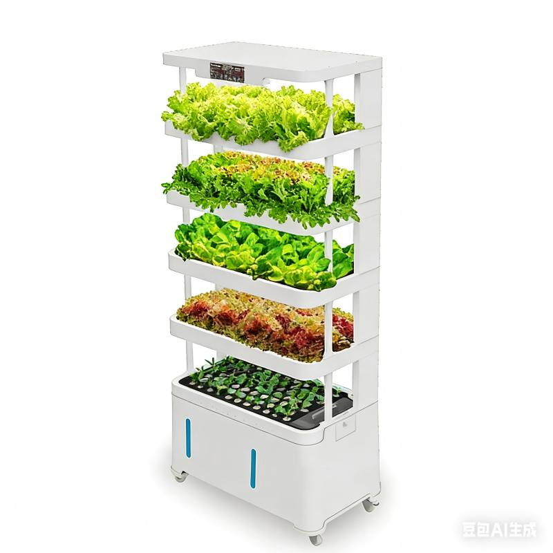 Large Hydroponics Growing System Kit, 5-Tier Indoor Herb Garden with Smart Climate Control, Auto Misting, Full Spectrum Grow Light, Vertical Hydroponic System F