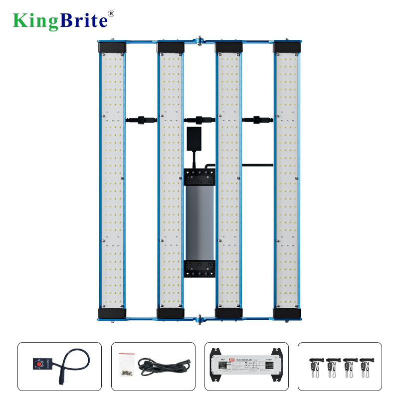 Free Tax to EU, for Tent 60X60CM or 80X80CM, KingBrite P55 240W Samsung LM301H EVO+Osr 660NM UV IR LED Grow Light Bar