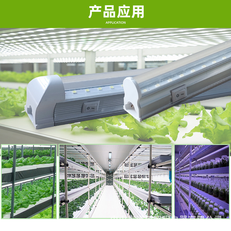 T5 T8 Aluminum Tissue Culture Plant Growth Light LED Switch Plant Light Set Seedling Greenhouse Vegetable Supplemental Lighting