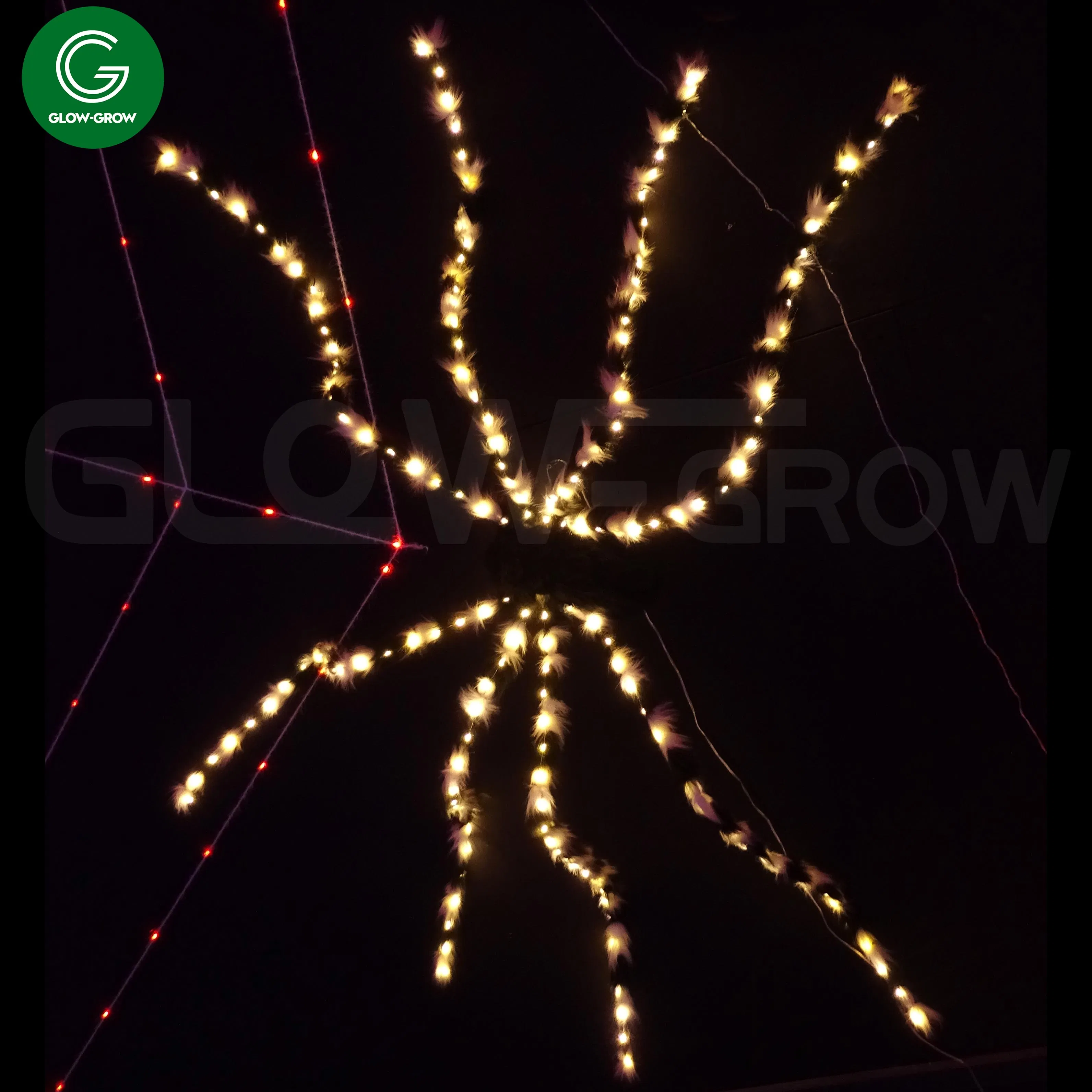 Halloween Spider Motif Indoor LED Fairy Light for Home House Commercial Decoration