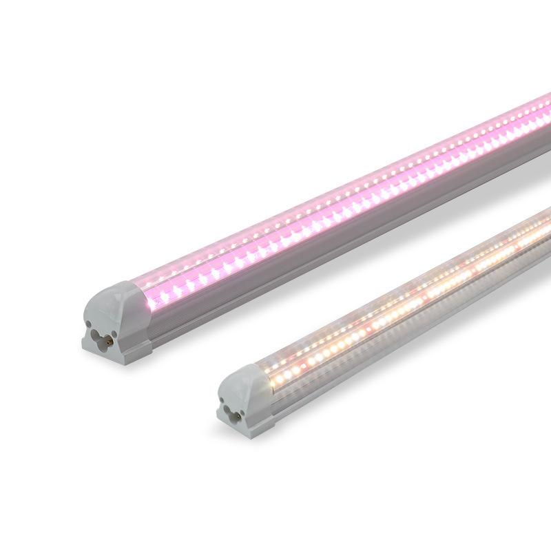 Full-spectrum T8 and T20 Tubes for Hydroponic Plant Cultivation and Growth Along with Red and Blue Light Supplementary Lighting