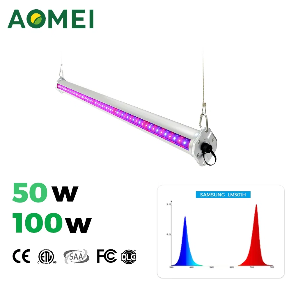 Samsung Lm301b Lm301h Evo LED Grow Tube Light High Efficiency for Hydroponic Farms Vertical Plant Growth