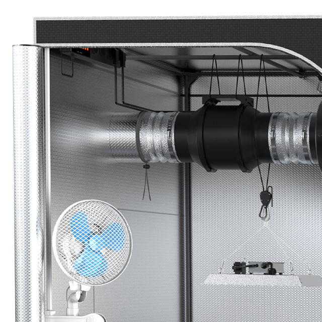 2026 Best Selling Mylar Fabric Smart Control 90x90x180cm Hydroponic Full Complete Grow Tent Kit For Plant Growth