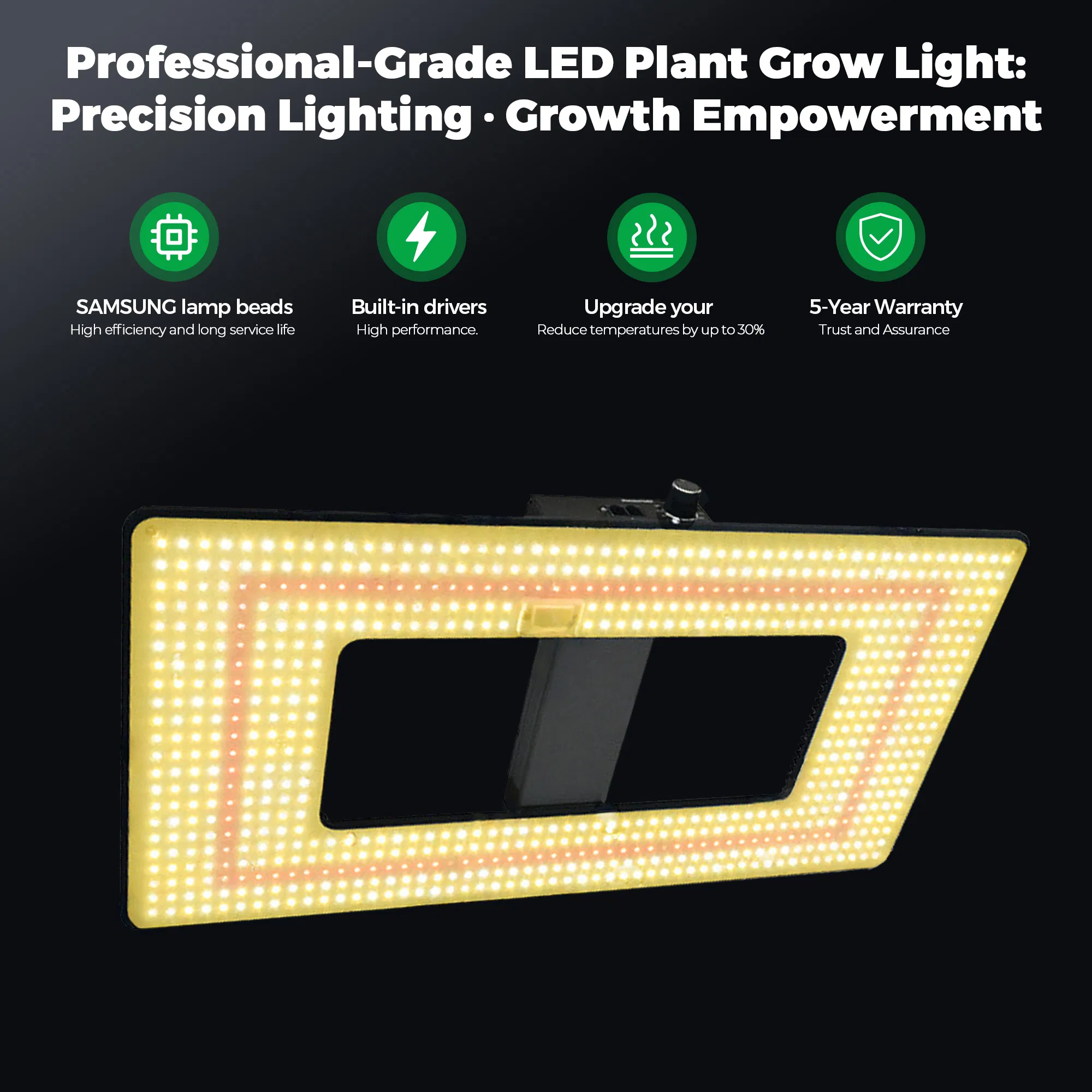Factory Price LED Grow Light Full Spectrum Commercial Greenhouse Plant Lighting
