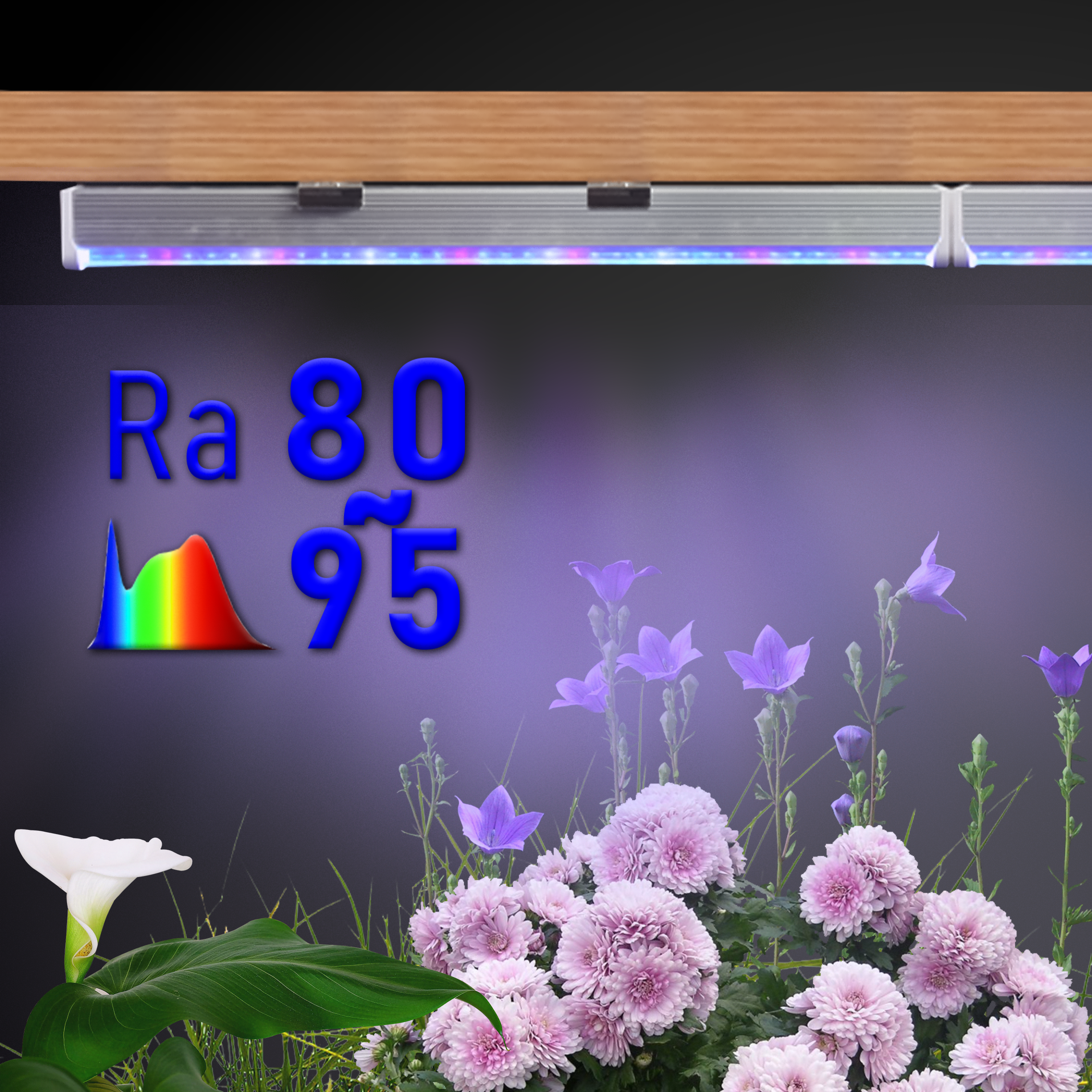 Seedling Rapid Growth 600~1500mm Aluminum Linear Full Spectrum Linkable Plant Led Grow Light