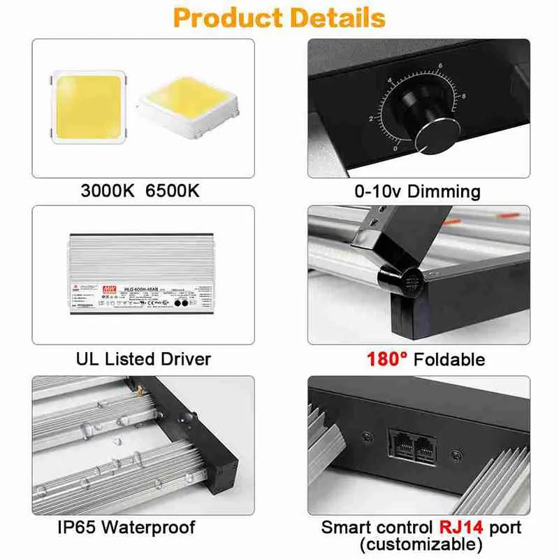 USA Warehouse LED Spider Grow Light for 5 Years Warranty
