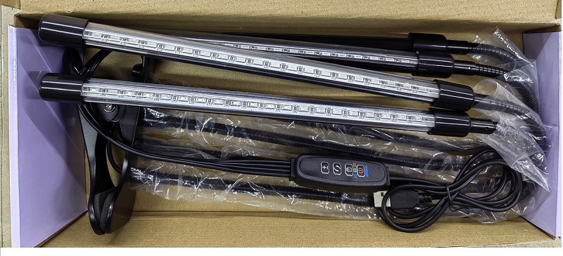 LED Plant Grow Light Clip Timer Full-Spectrum Sunlight Succulent Flower Herb Seedling Supplemental Lighting Lamp USB Interface