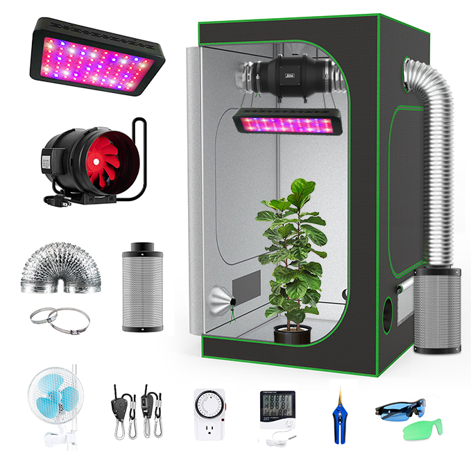 Factory Wholesale Price Kit De Carpa Cultivo 600d 1680d Hydroponic Greenhouse Kit Grow Systems Grow Tent For Indoor Growing