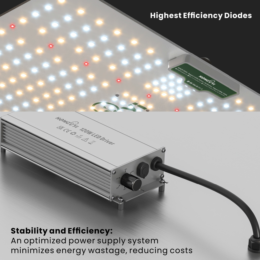 HongYi 120W 180W 240W 320W Quantum Panel Board LED Grow Light Full Spectrum+IR PPE 2.7umol/J Dimmable Full Spectrum Plant Light